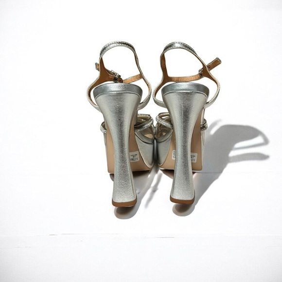 🌻NEW Schutz Silver Aileen Platform Sandal Women's Size 8.5 - Picture 3 of 10